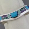 Inlaid Multi-Stone Cuff Bracelet