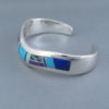 Inlaid Multi-Stone Cuff Bracelet