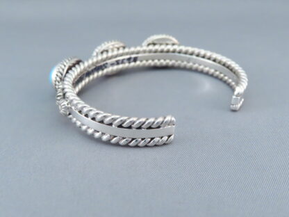 Sterling Silver & Sleeping Beauty Turquoise Bracelet by Artie Yellowhorse