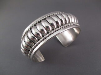 Sterling Silver Cuff Bracelet by Tom Charlie (Navajo)
