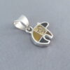 Multi-Stone Inlay Bear Pendant (small)