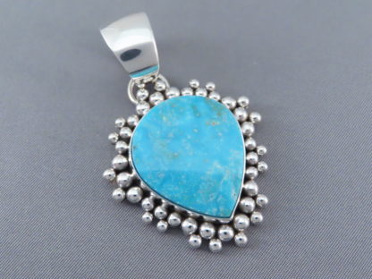 Candelaria Turquoise Pendant by Artie Yellowhorse