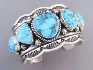 Seven Stone Kingman Turquoise Cuff Bracelet