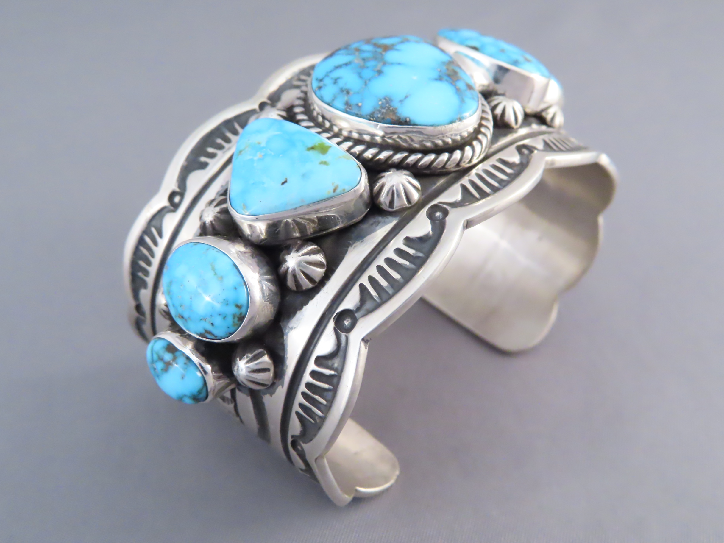 Seven Stone Kingman Turquoise Cuff Bracelet