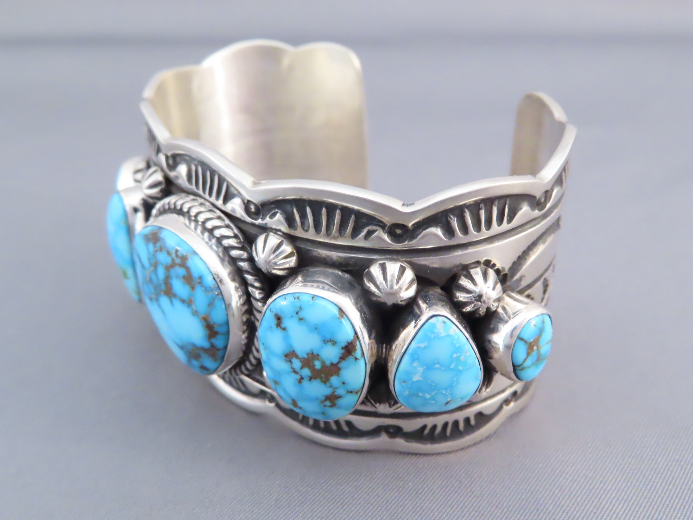 Seven Stone Kingman Turquoise Cuff Bracelet