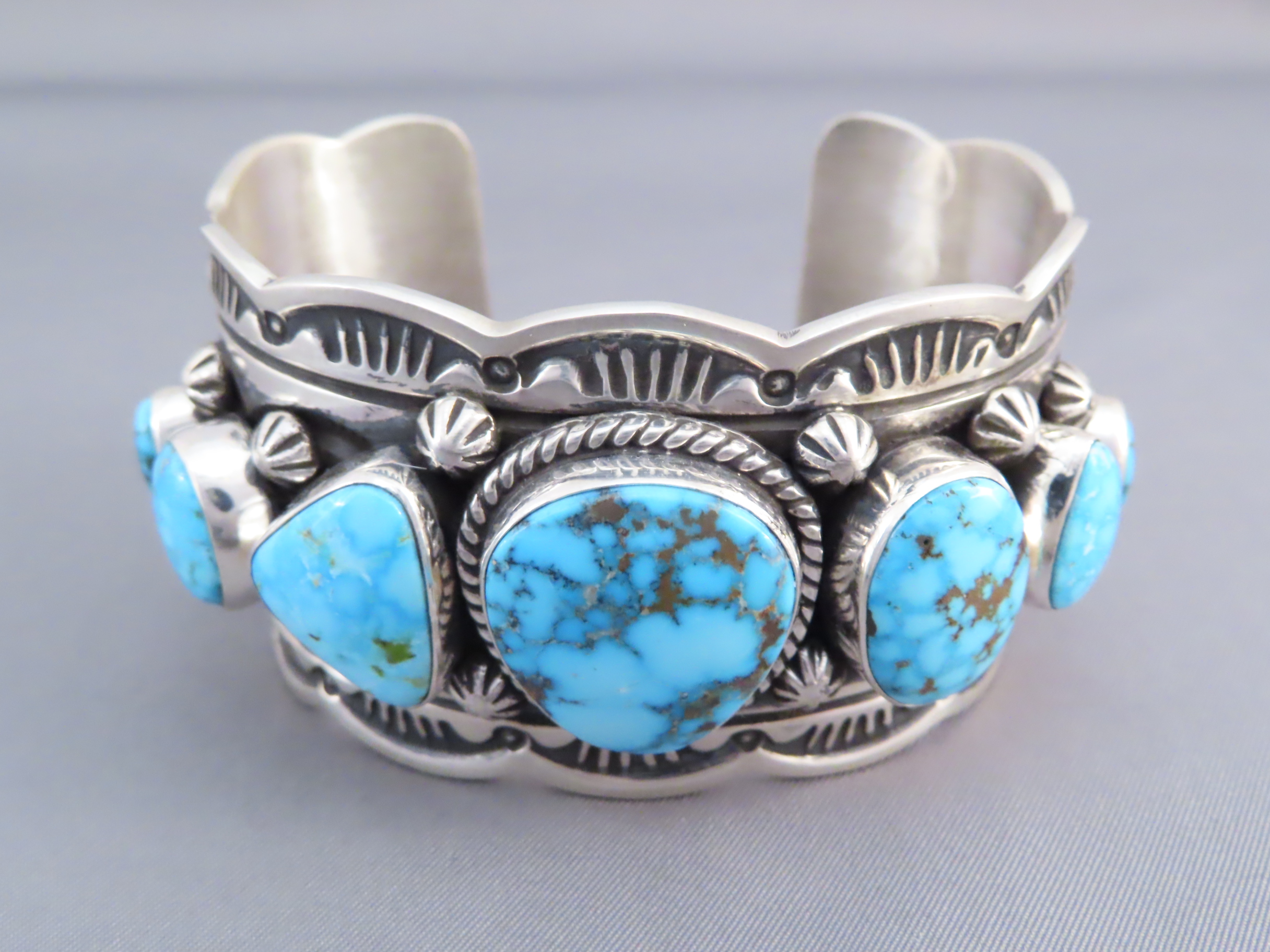 Seven Stone Kingman Turquoise Cuff Bracelet