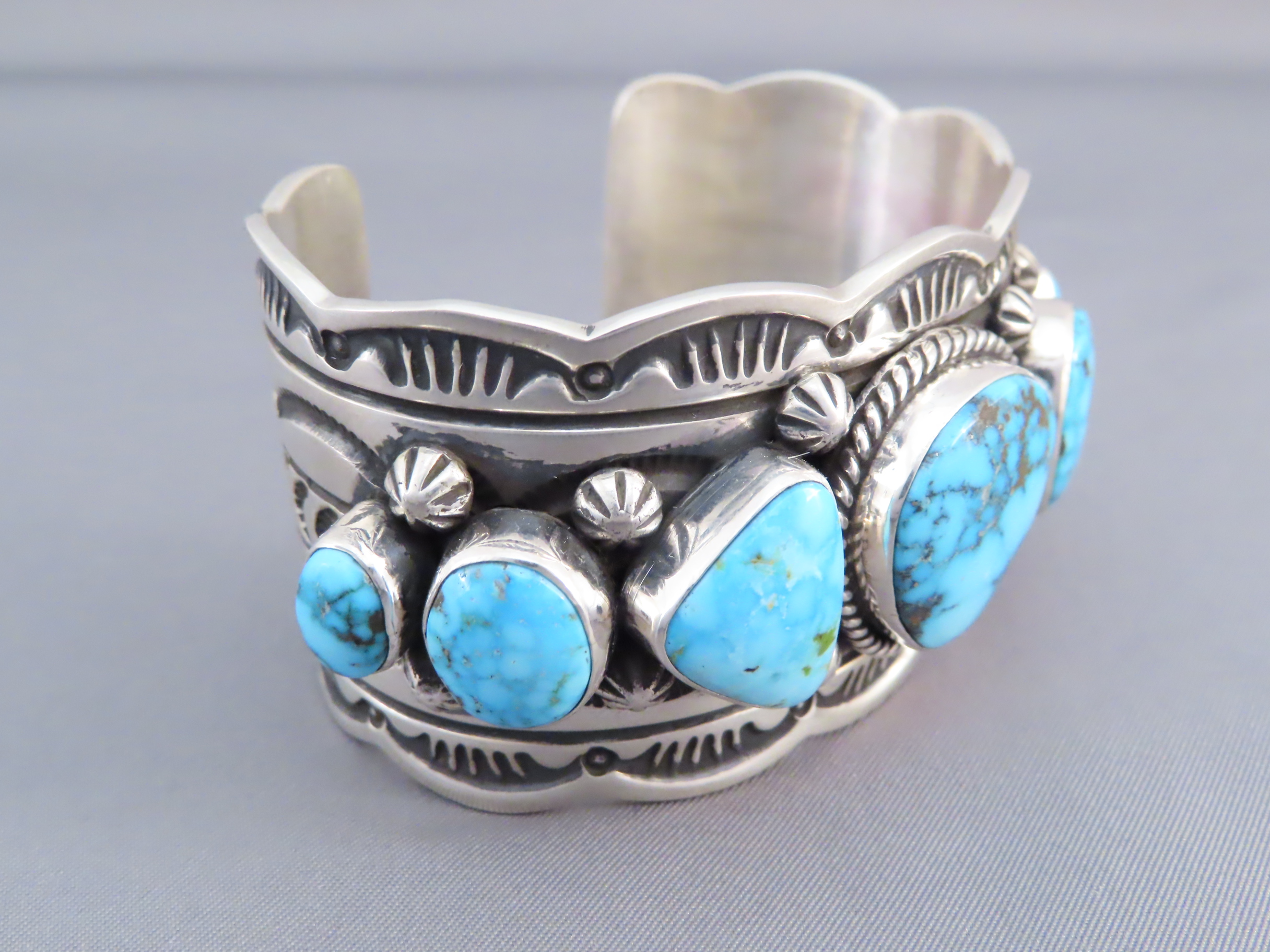 Seven Stone Kingman Turquoise Cuff Bracelet