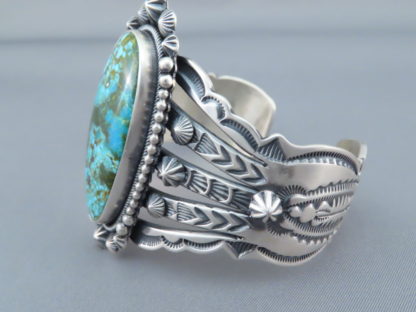 Aaron Toadlena Kingman Turquoise Bracelet Cuff