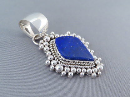 Artie Yellowhorse Lapis Pendant