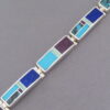 Inlaid Multi-Stone Link Bracelet