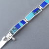 Turquoise and Lapis Inlay Link Bracelet (Wider)