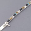Multi-Stone Inlay Link Bracelet featuring Turquoise