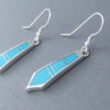 Turquoise Inlay Earrings (Long & Dangling)