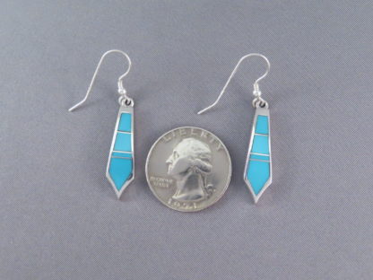Turquoise Inlay Earrings (Long & Dangling)
