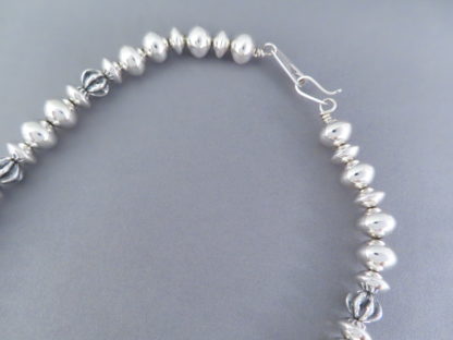 Sterling Silver ‘Navajo Pearls’ Bead Necklace by Al Joe