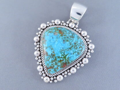 IMPRESSIVE Kingman Turquoise Pendant by Artie Yellowhorse
