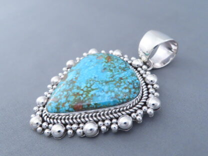 IMPRESSIVE Kingman Turquoise Pendant by Artie Yellowhorse