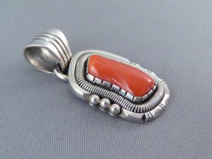 Red Coral Pendant by Will Vandever
