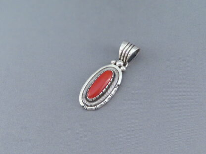 Will Vandever Sterling Silver & Red Coral Pendant