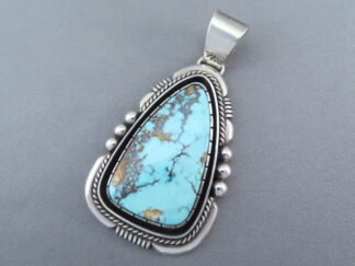 Buy Turquoise Jewelry - Tyrone Turquoise Pendant by Native American (Navajo) jeweler, Will Vandever FOR SALE $975-