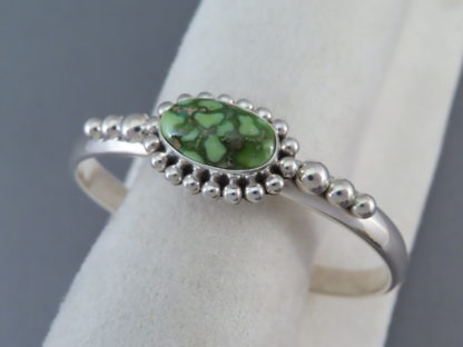 Narrow Sonoran Gold Turquoise Bracelet by Artie Yellowhorse