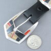Multi-Stone Inlay Belt Buckle with Coral (Ranger Buckle Set)