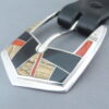 Multi-Stone Inlay Belt Buckle with Coral (Ranger Buckle Set)