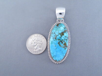 Artie Yellowhorse Pendant with Kingman Turquoise
