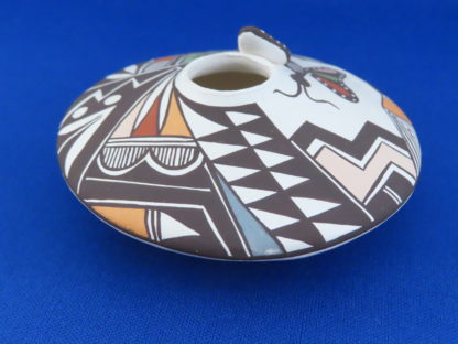 Seed Pot with Butterfly by Carolyn Concho (Acoma pottery)