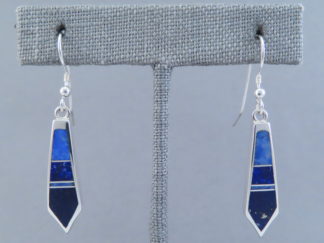 Sterling Silver & Lapis Inlay Earrings
