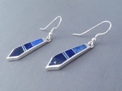 Sterling Silver & Lapis Inlay Earrings