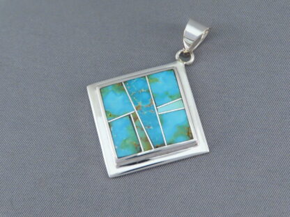 Sonoran Gold Turquoise Inlay Pendant