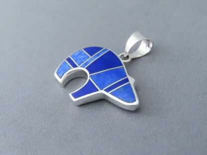BEAR Pendant with Lapis Inlay (mid-size)