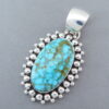 Artie Yellowhorse Turquoise Pendant (Kingman)