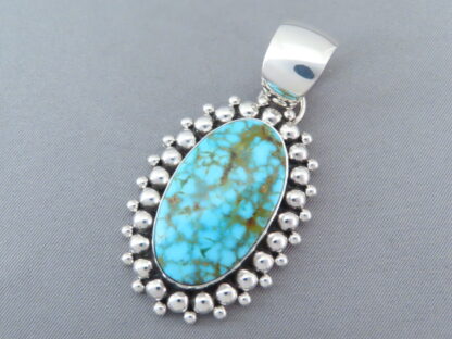 Artie Yellowhorse Turquoise Pendant (Kingman)