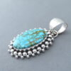 Artie Yellowhorse Turquoise Pendant (Kingman)