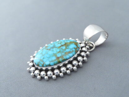 Artie Yellowhorse Turquoise Pendant (Kingman)