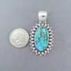 Artie Yellowhorse Turquoise Pendant (Kingman)