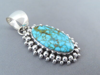 Artie Yellowhorse Turquoise Pendant (Kingman)