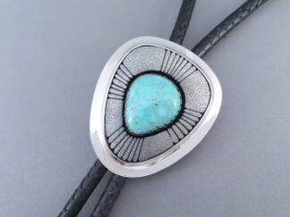 Carico Lake Turquoise Bolo Tie by Al Joe