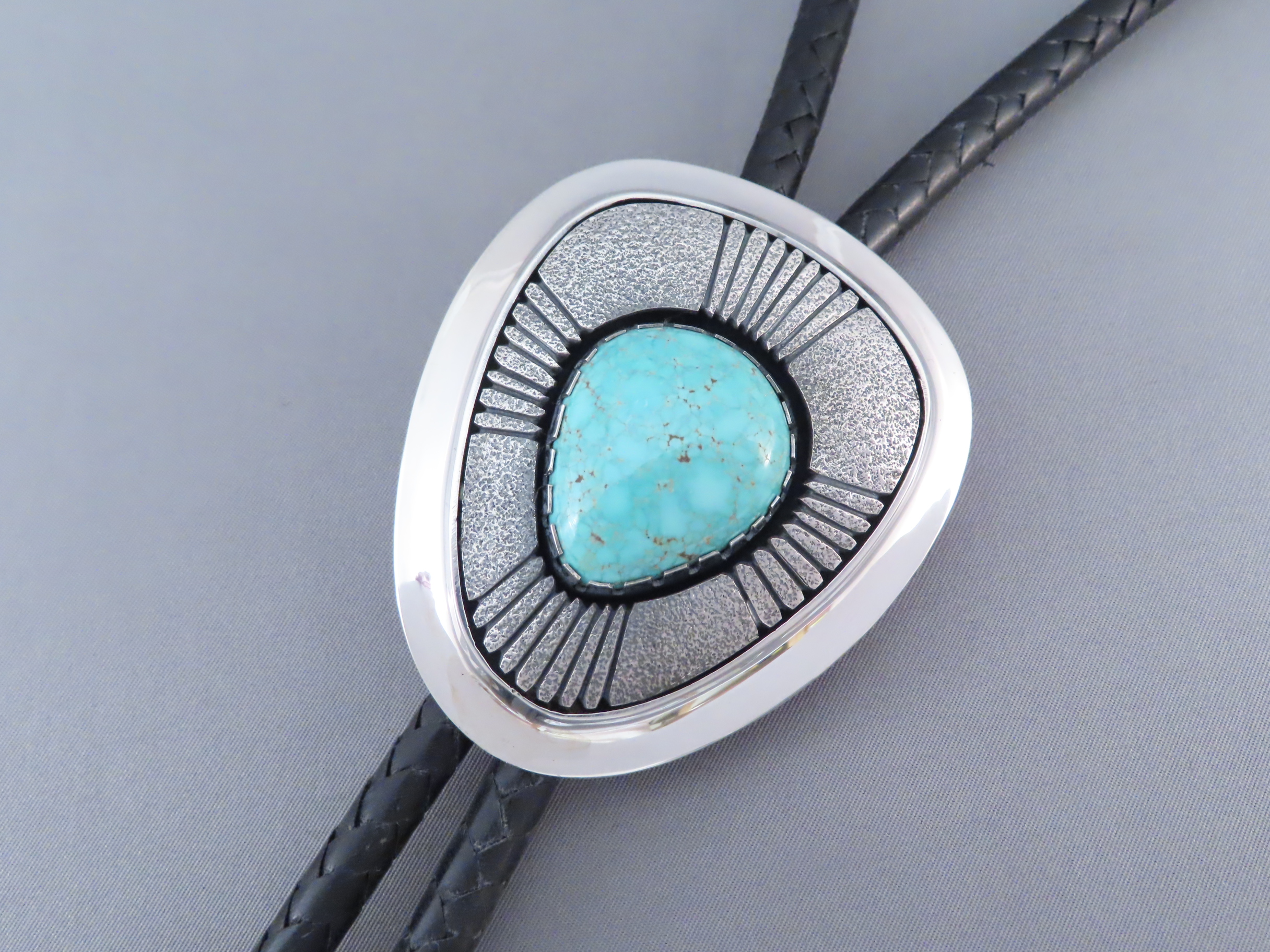 Carico Lake Turquoise Bolo Tie by Al Joe