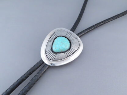 Carico Lake Turquoise Bolo Tie by Al Joe