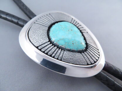 Carico Lake Turquoise Bolo Tie by Al Joe