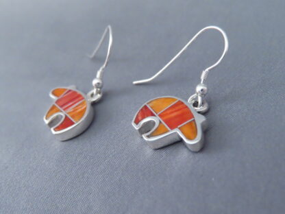 Bear Earrings – Spiny Oyster Shell Inlay