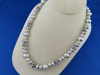 Sterling Silver 18" Bead Necklace by Al Joe