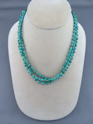 Kingman Turquoise Necklace by Desiree Yellowhorse