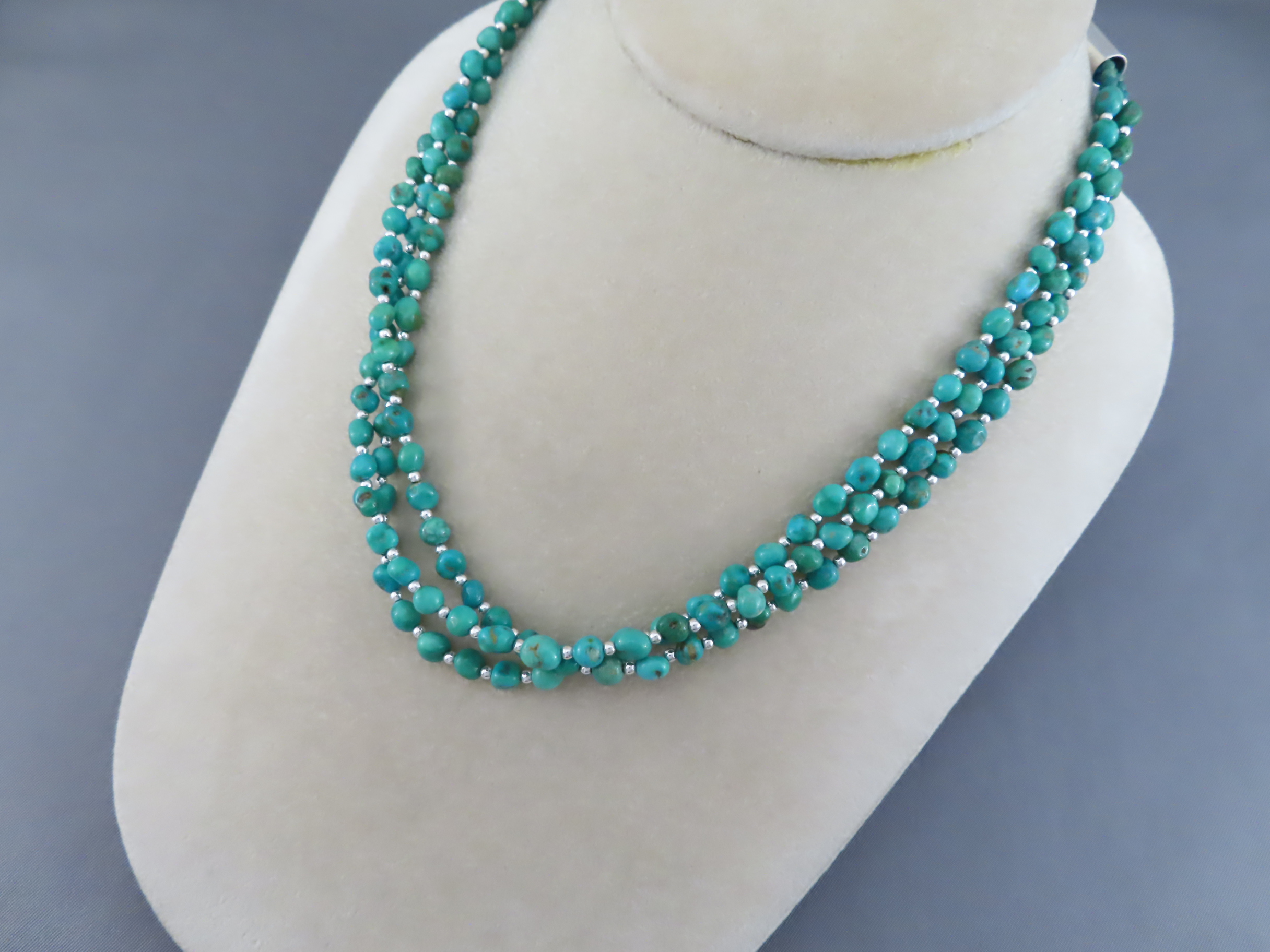 Kingman Turquoise Necklace by Desiree Yellowhorse