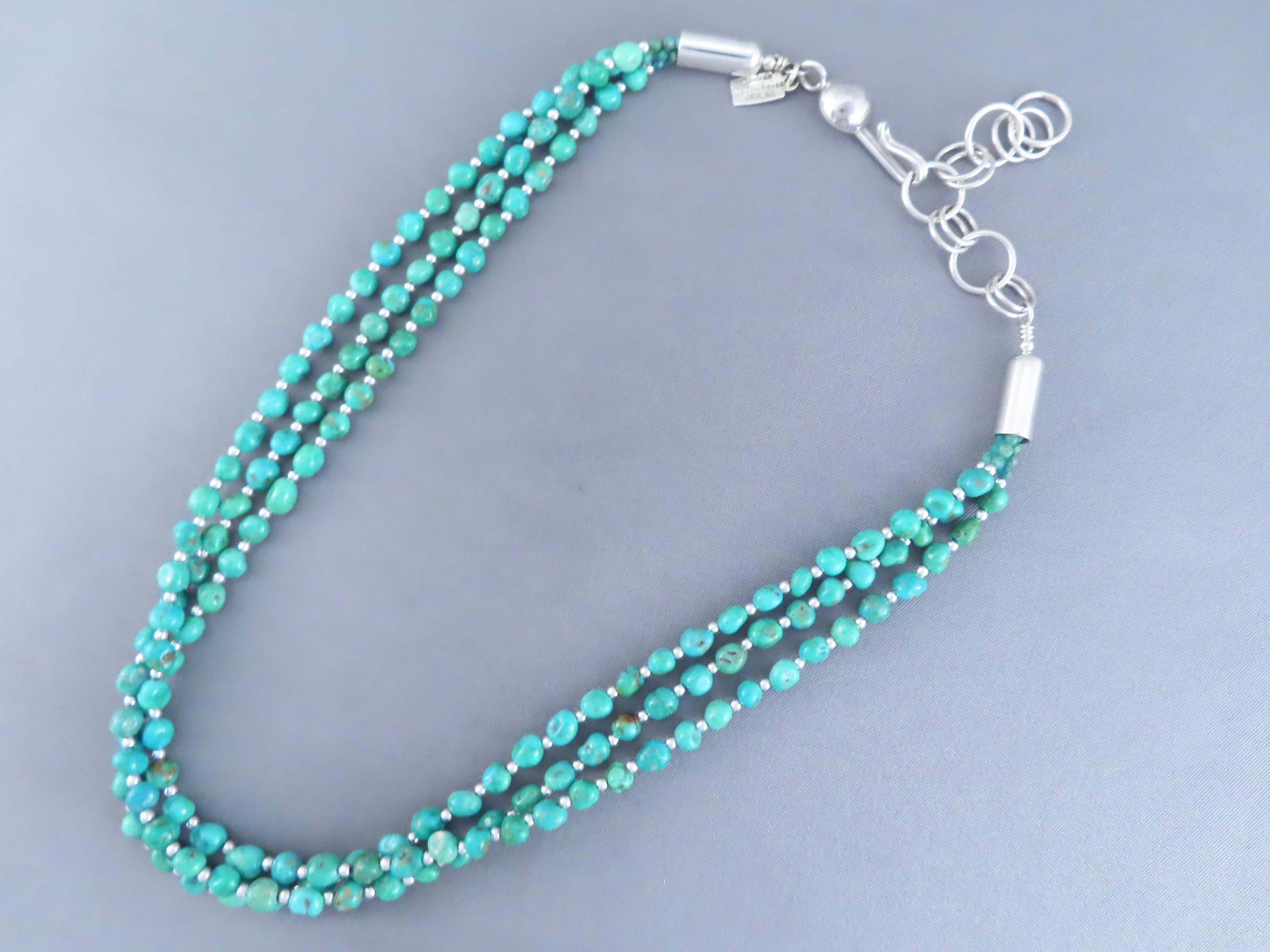 Kingman Turquoise Necklace by Desiree Yellowhorse