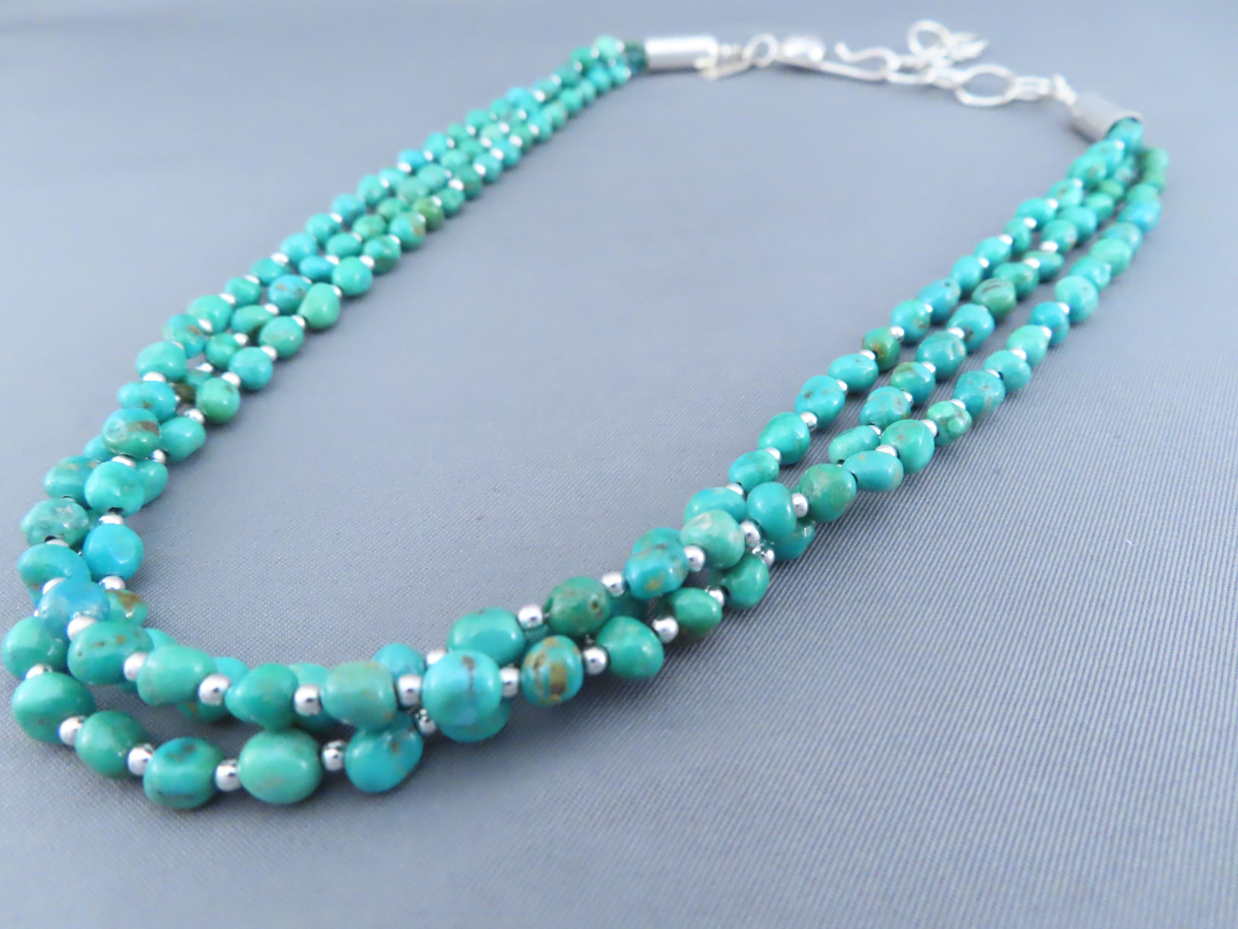 Kingman Turquoise Necklace by Desiree Yellowhorse
