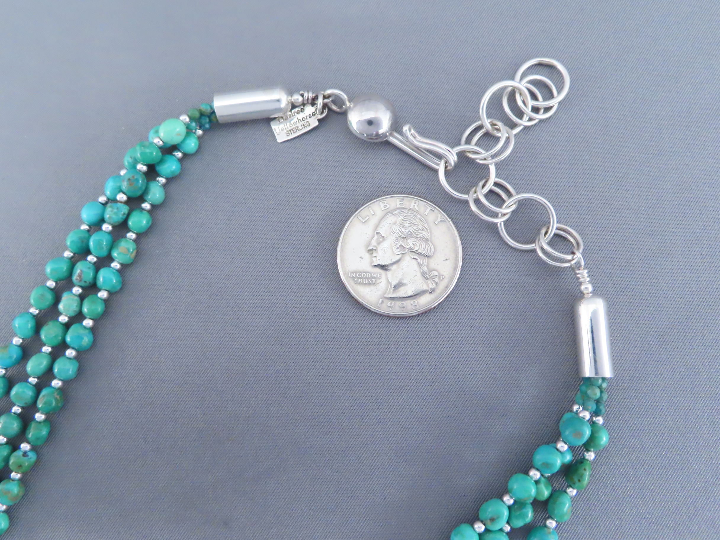 Kingman Turquoise Necklace by Desiree Yellowhorse